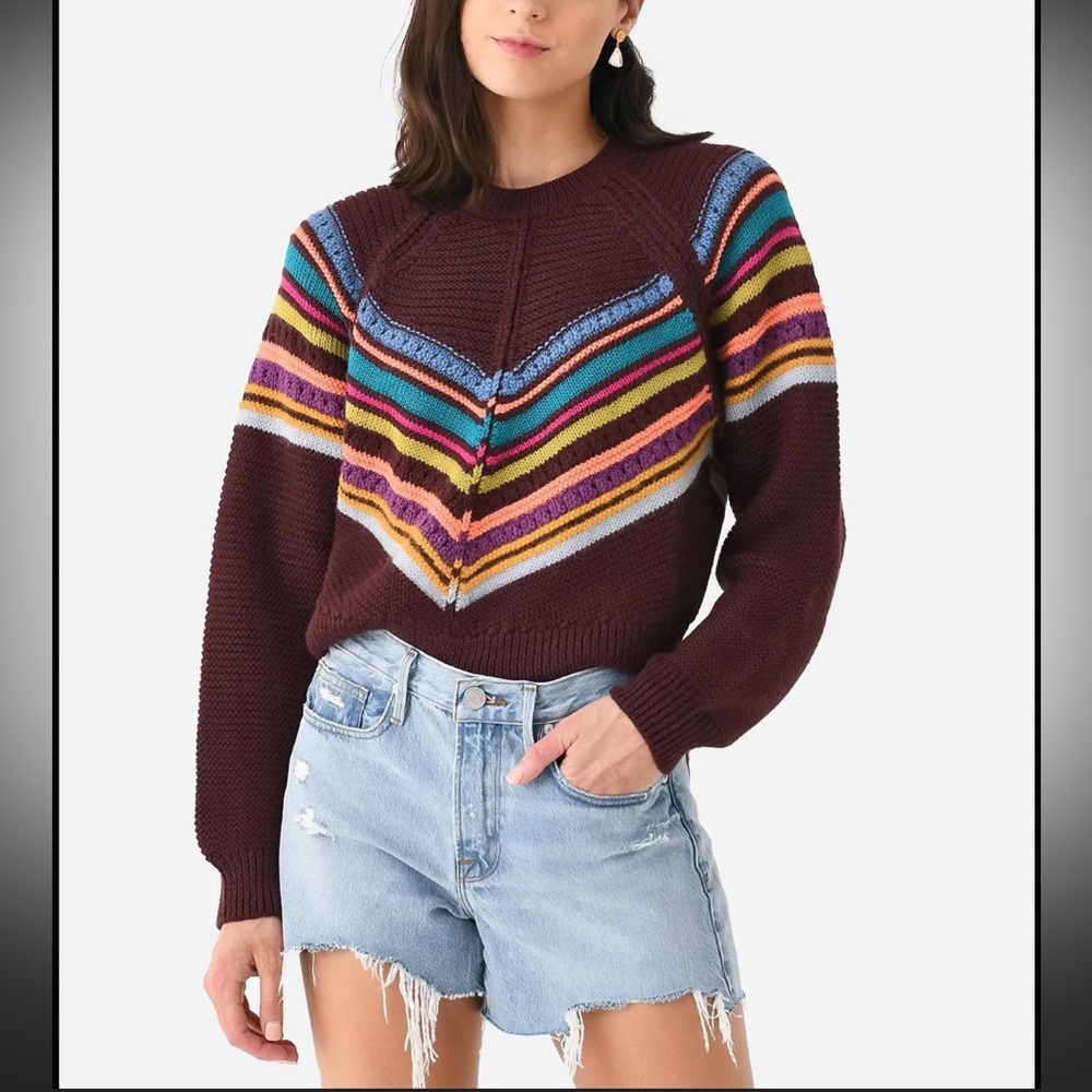 The Mother The Concert Jumper sweater in the Gone Nuts maroon color size S euc